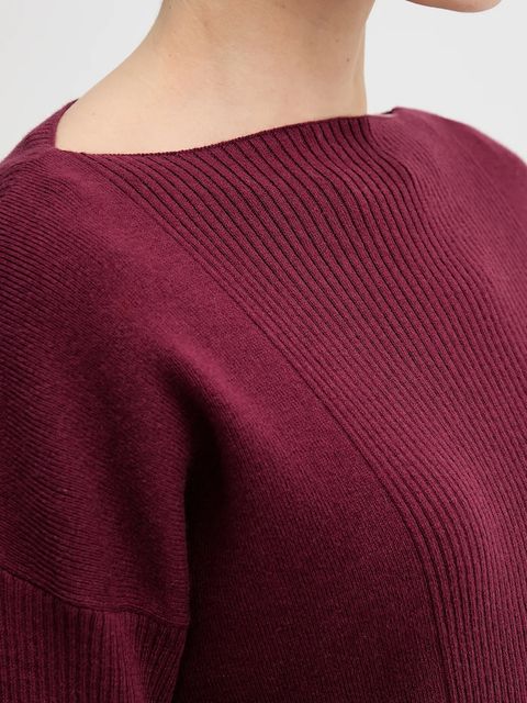 Sisley sweter z domieszką wełny damski kolor bordowy 1KHTL106J