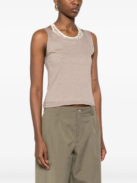 OUR LEGACY Swim lace top - Neutrals