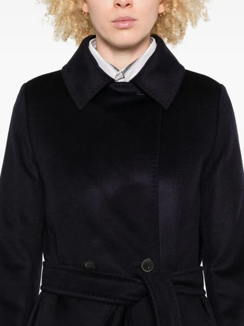 Max Mara double-breasted belted coat - Blue
