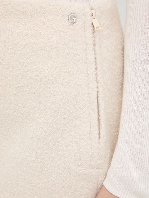 Guess spódnica ZITA kolor beżowy mini prosta W5BD68 W2392