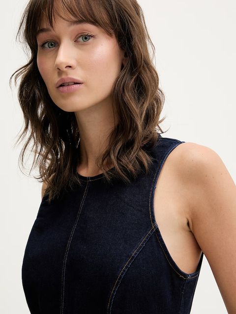 Bardot sukienka jeansowa