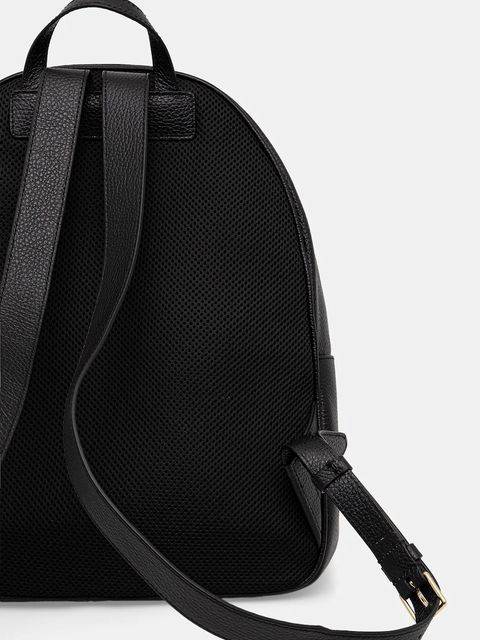 Coccinelle plecak skórzany NORY damski kolor czarny duży gładki E1 U45 14 01 01