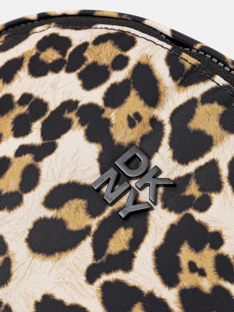 Dkny plecak damski kolor beżowy duży wzorzysty R52KDJ12