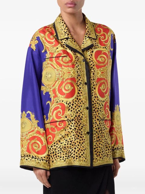 Versace baroque-print shirt - Purple