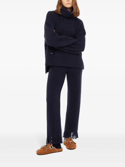 Alanui Finest fringe-detail trousers - Black - zdjęcie produktu nr 2