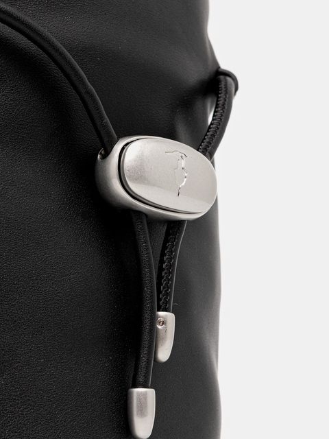 Trussardi torebka skórzana kolor czarny Z600E005977N