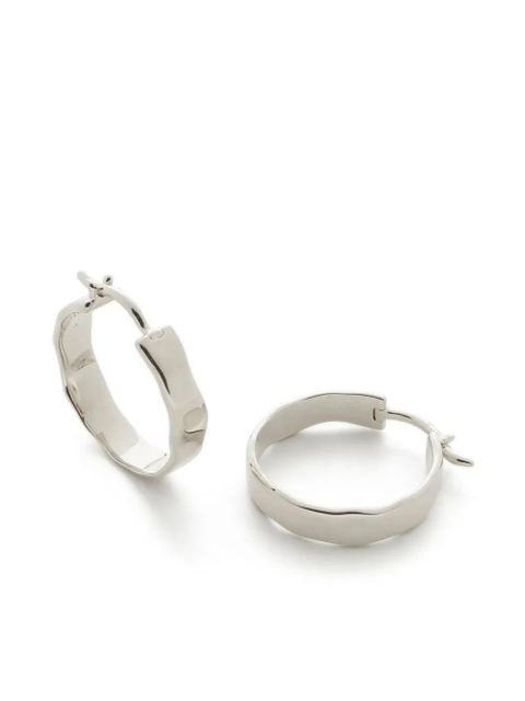 Monica Vinader Siren Muse hoop earrings - Silver - zdjęcie produktu nr 2