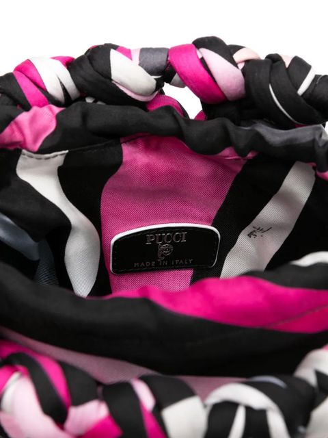 PUCCI knitted cross body bag - Black