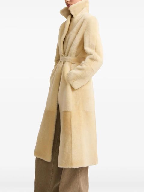 Yves Salomon shearling reversible coat - Neutrals