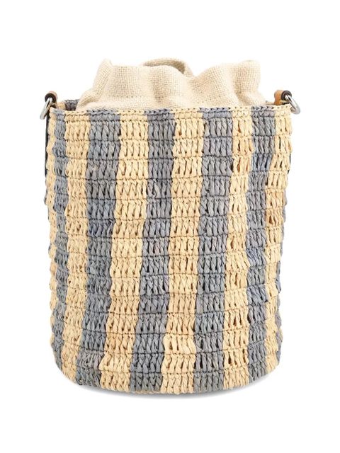 Valentino Garavani striped Vlogo bucket bag - Neutrals - zdjęcie produktu nr 2