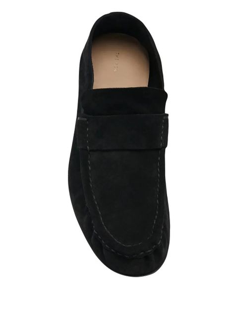 The Row suede loafers - Black