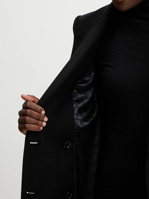 Elisabetta Franchi płaszcz kolor czarny CP01056E2