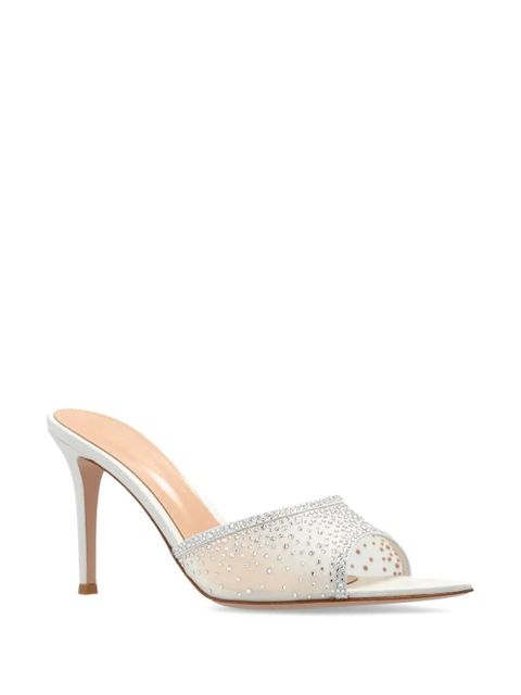 Gianvito Rossi Rania 85mm leather sandals - White - zdjęcie produktu nr 2