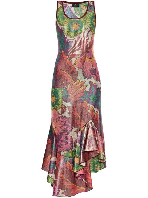 ETRO shimmering-finish midi dress - Red - zdjęcie produktu nr 1
