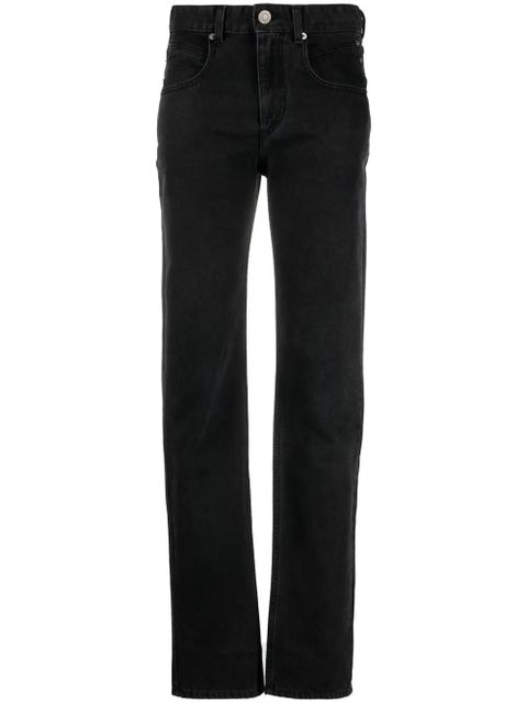 MARANT ÉTOILE Vendelia straight-leg jeans - Black - zdjęcie produktu nr 1