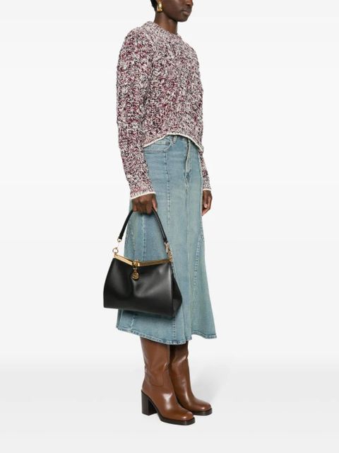 ETRO medium Vela leather tote bag - Black - zdjęcie produktu nr 2