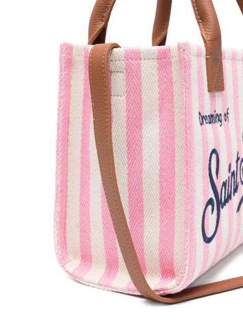MC2 Saint Barth Vanity medium striped-pattern tote bag - Pink