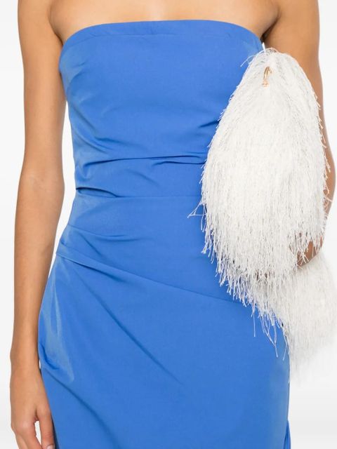 SIR. Sol strapless draped maxi dress - Blue