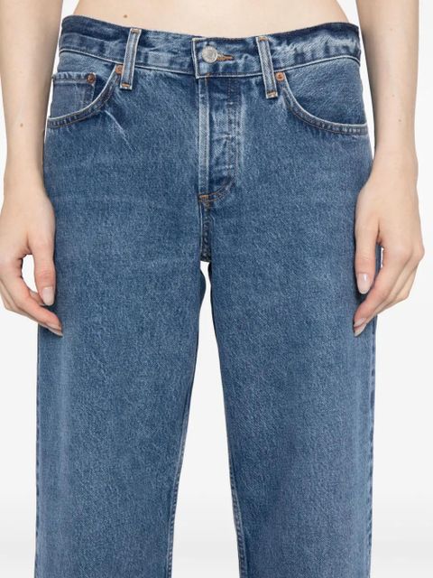 AGOLDE low-rise loose jeans - Blue
