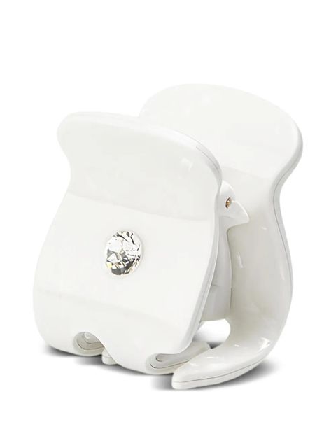 Maison Michel Skipper crystal-embellishment hair clip - White - zdjęcie produktu nr 1