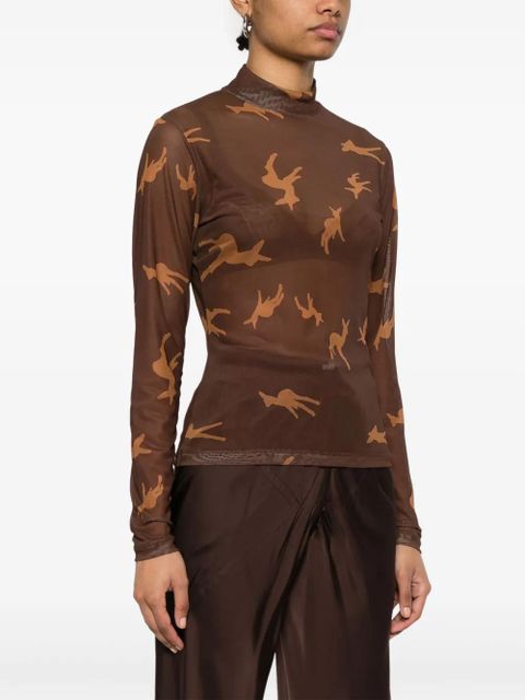 Vivienne Westwood deer-print T-shirt - Brown