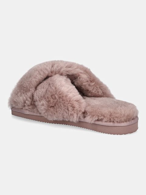 Answear.LAB kapcie wełniane kolor różowy