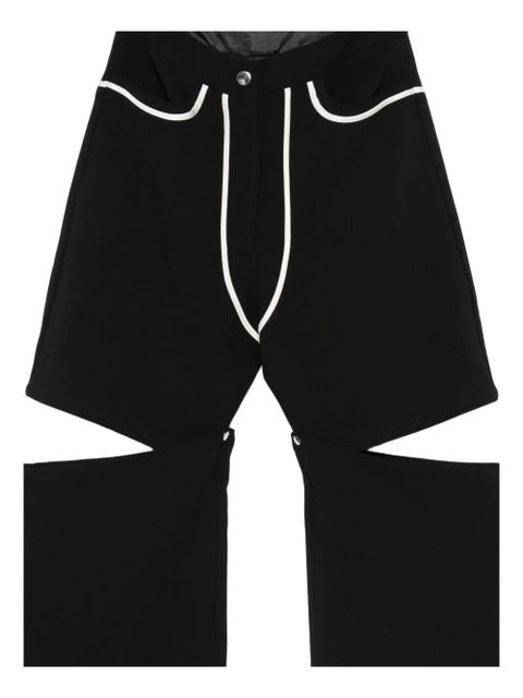 Paris Georgia Emelio cut-out trousers - Black