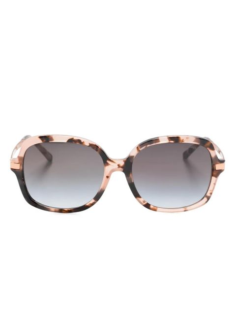 Michael Kors tortoiseshell-effect square-frame sunglasses - Pink - zdjęcie produktu nr 1