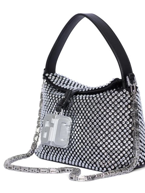GCDS mini Mega Comma shoulder bag - Silver