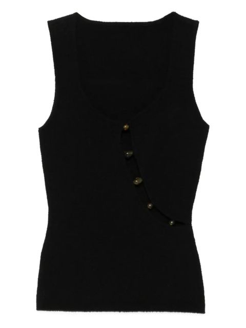 SIR. beaded cut-out tank top - Black - zdjęcie produktu nr 1