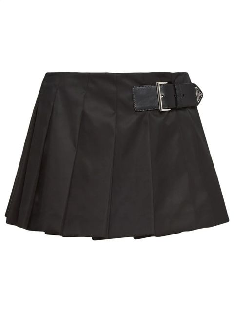 Prada Re-Nylon pleated miniskirt - Black - zdjęcie produktu nr 1