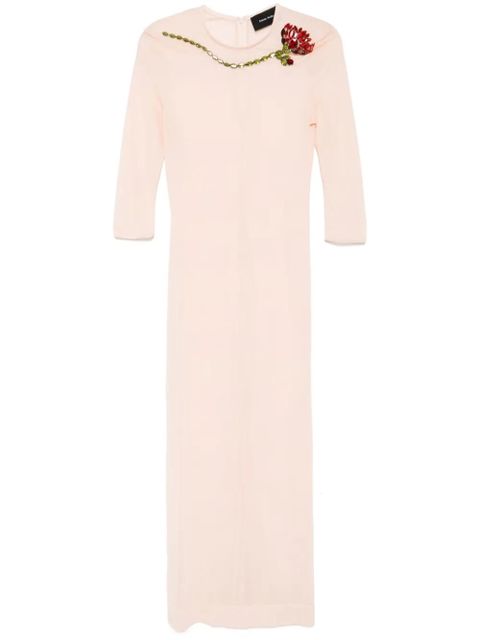 Simone Rocha ballet mesh column dress - Orange - zdjęcie produktu nr 1