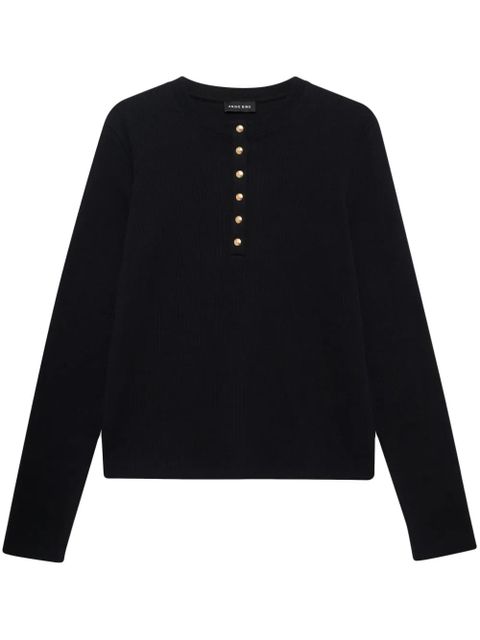 ANINE BING Alessia T-shirt - Black - zdjęcie produktu nr 1