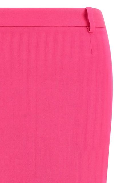 The Attico asymmetric stripe midi skirt - Pink
