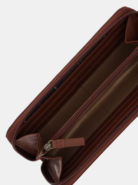 Barbour portfel skórzany damski kolor brązowy LLG0038 - zdjęcie produktu nr 2