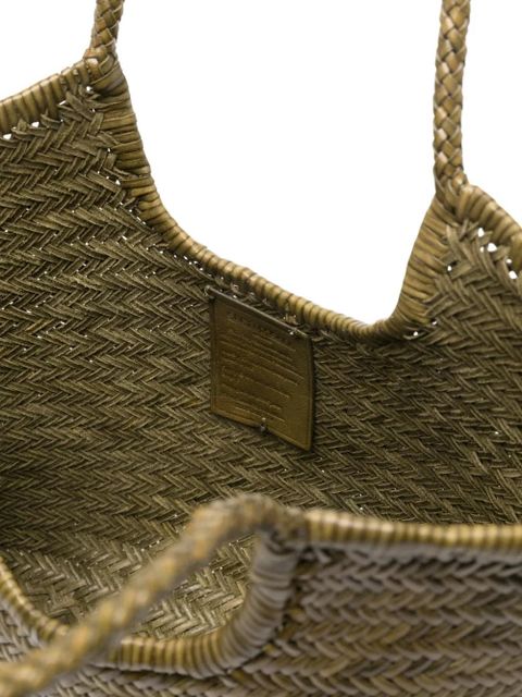 DRAGON DIFFUSION woven handle tote - Green