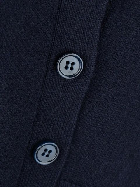 LOEWE button-fastening asymmetric cardigan - Blue