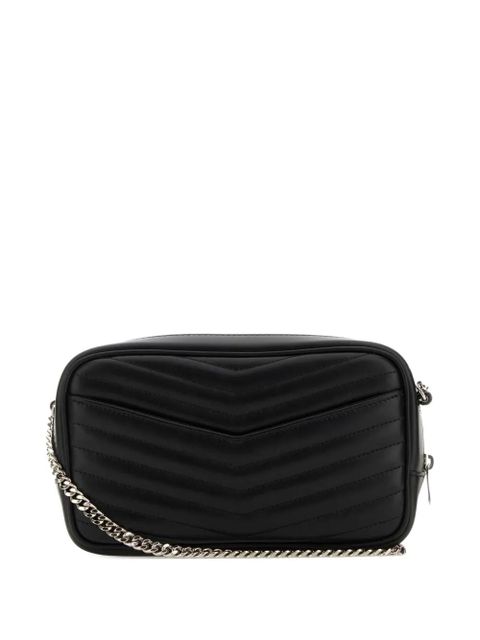Saint Laurent mini Lou quilted-detail chain-strap cross body bag - Black - zdjęcie produktu nr 2