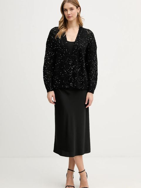 United Colors of Benetton kardigan damski kolor czarny 1LPRD605A