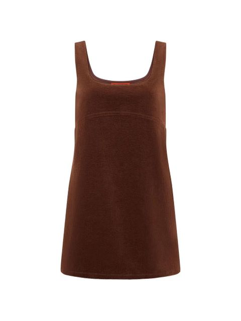 Simon Miller Sahara corduroy cotton mini dress - Brown - zdjęcie produktu nr 1