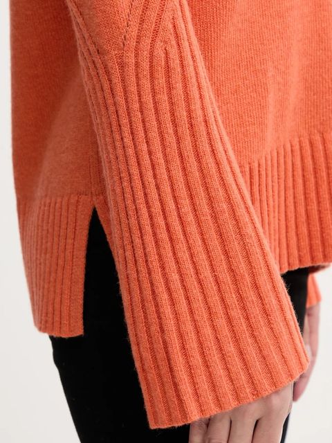 United Colors of Benetton sweter z dodatkiem wełny damski kolor pomarańczowy 1244D403A