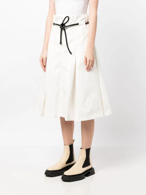 3.1 Phillip Lim Origami high-waisted midi skirt - White