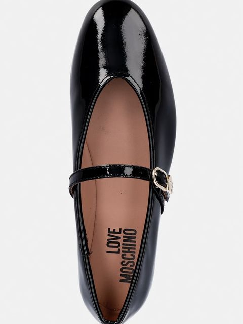 Love Moschino baleriny skórzane