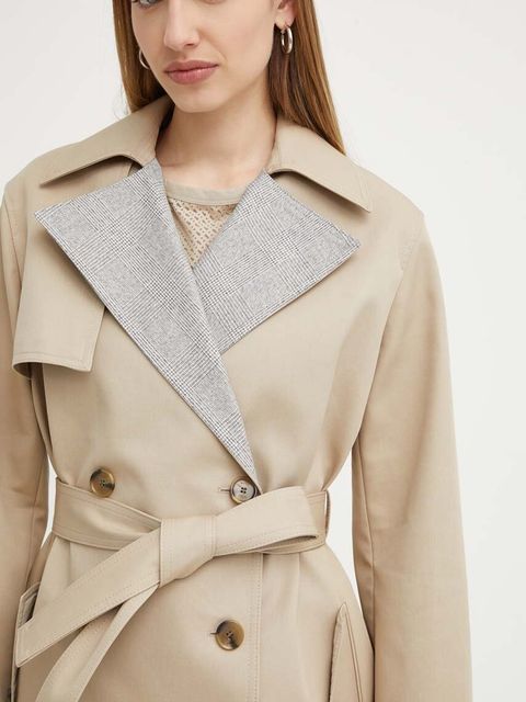 BOSS płaszcz bawełniany