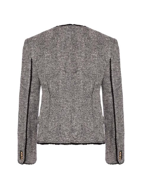 Simkhai herringbone fitted jacket - Grey - zdjęcie produktu nr 2
