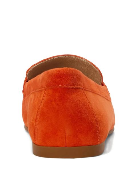 Lauren Ralph Lauren Averi III logo-plaque suede loafers - Orange