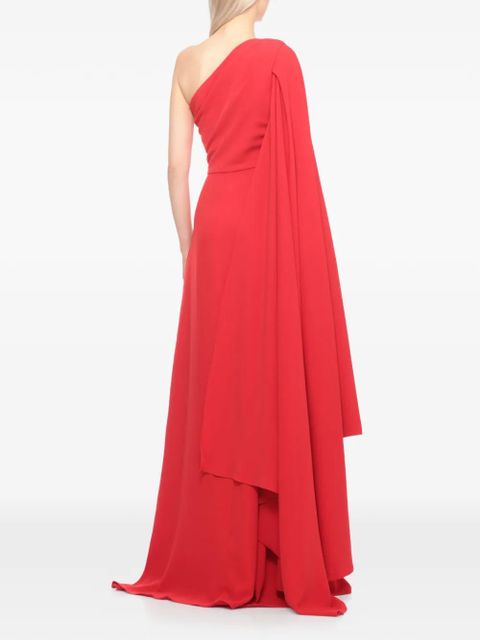 Solace London one-shoulder dress - Red