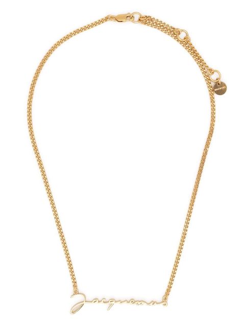 Jacquemus logo pendant necklace - Gold