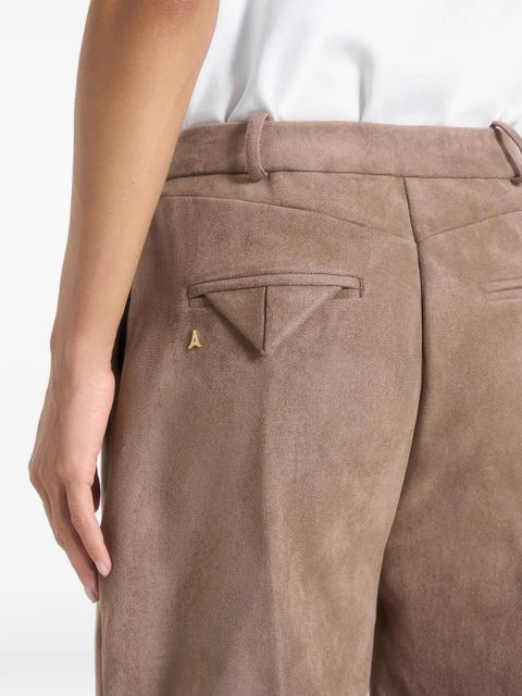 Manière De Voir Solène eiffel-detail trousers - Brown