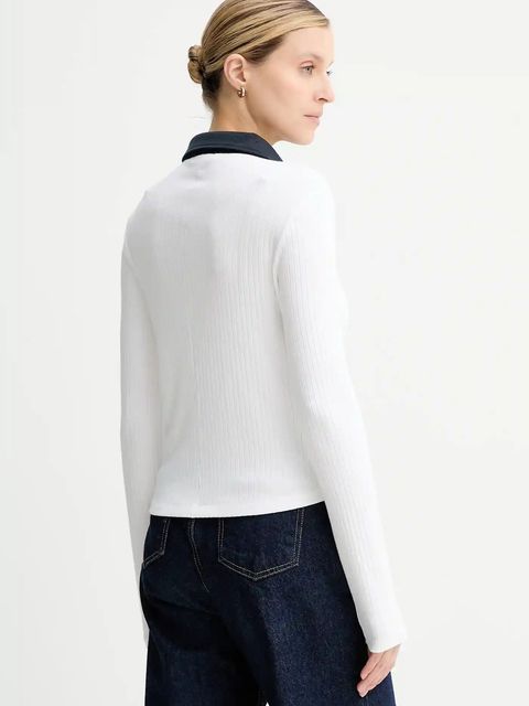 Rag & Bone longsleeve kolor biały RE0C25FP3LW - zdjęcie produktu nr 2